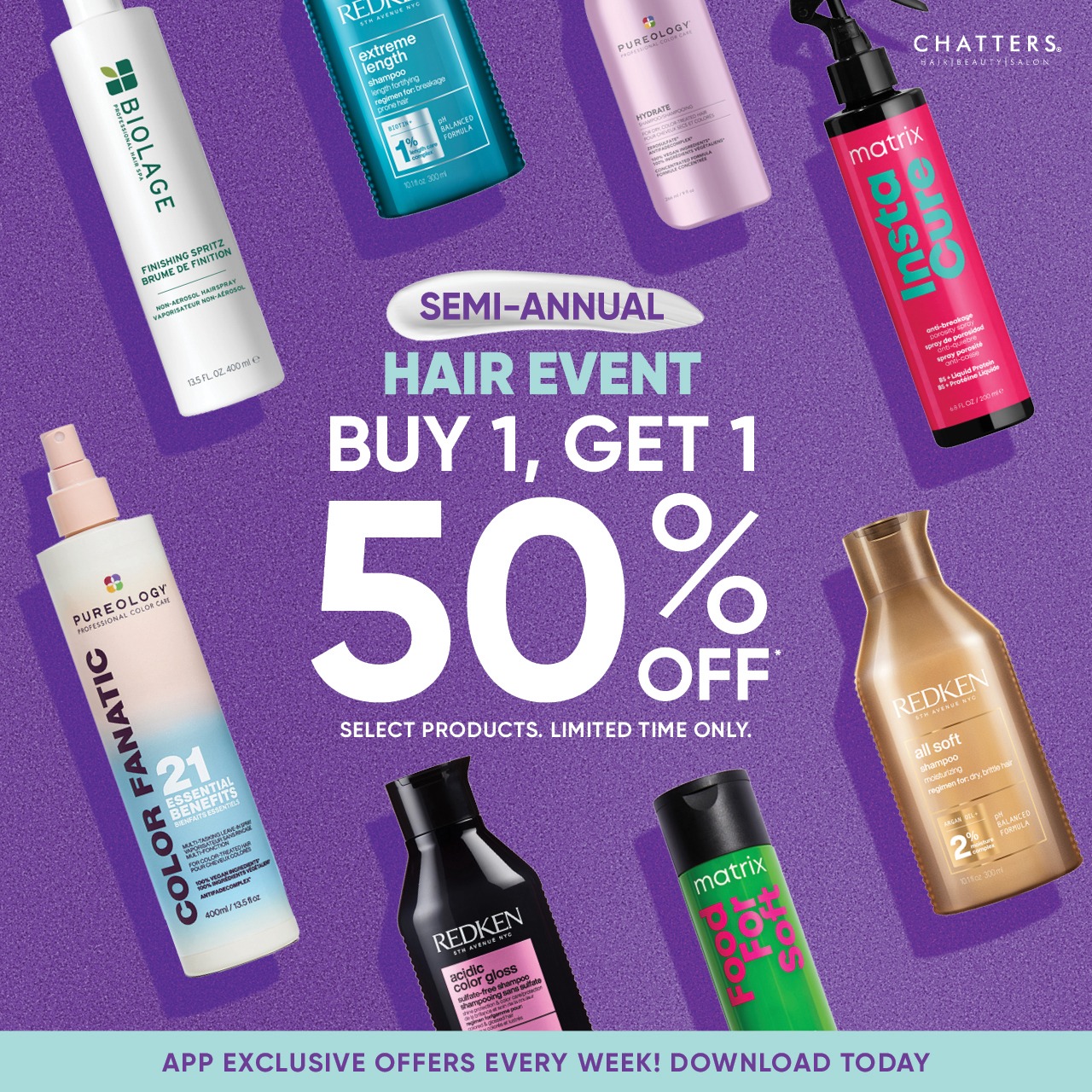 Buy One, Get One 50% Off at Chatters icon