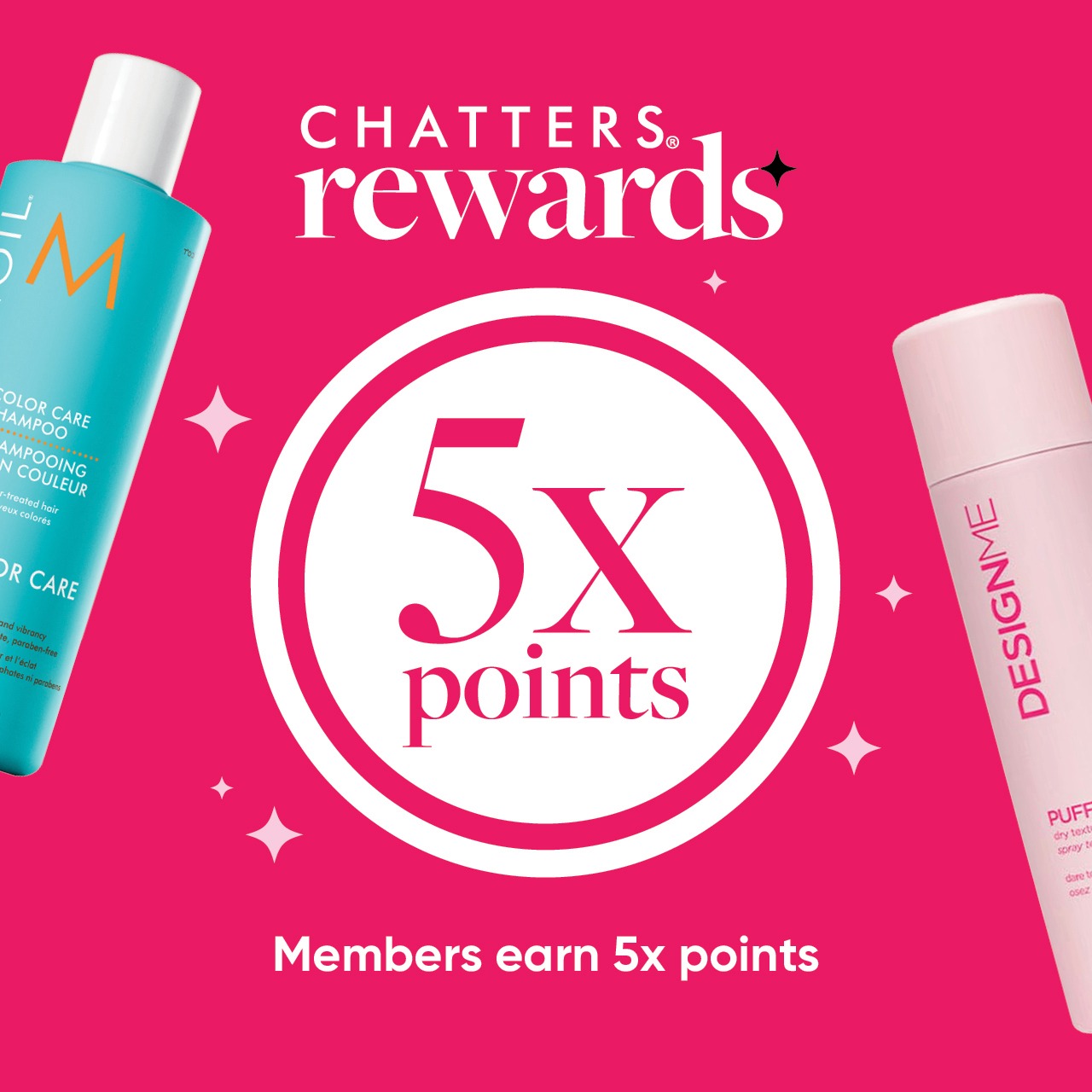 Earn 5X Rewards Points with Chatters Rewards! icon