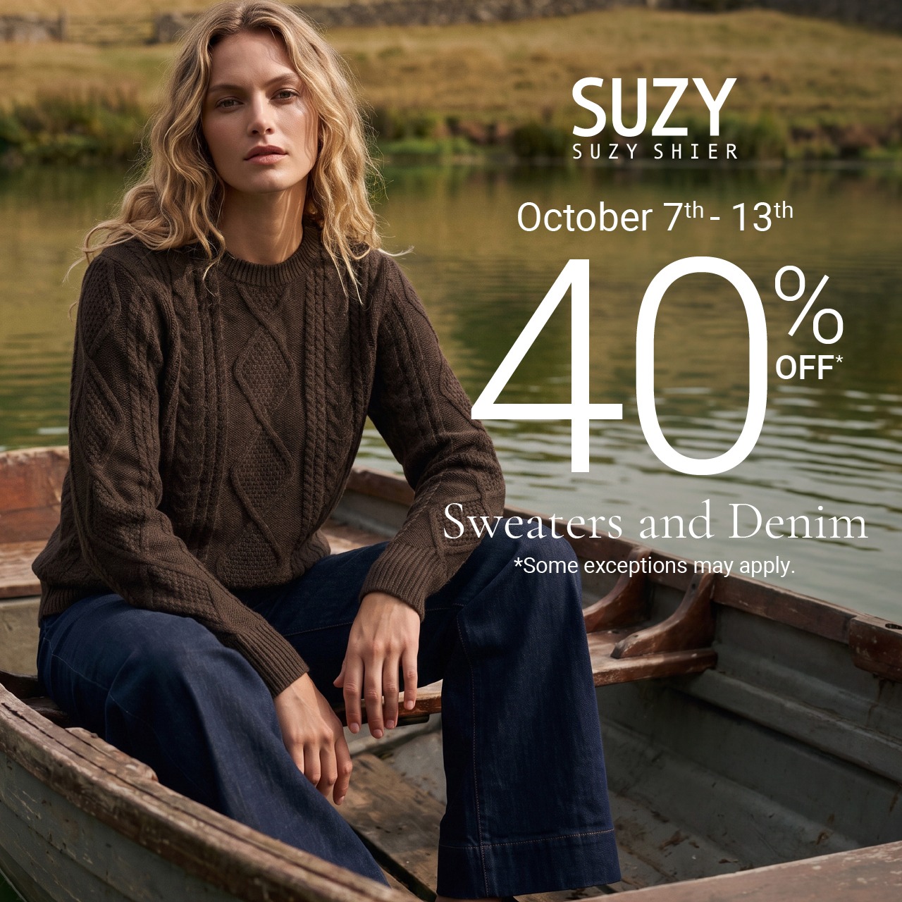 40% Off Sweaters and Denim icon